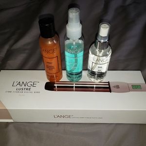 Lange titanium curling wand plus accessories